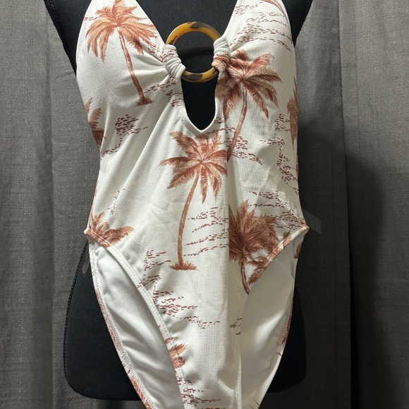 Breaking Waves Palm Print One-Piece Swimsuit – Size M – New with tag. - Picture 3 of 15